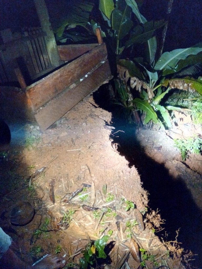 Tiga Rumah Di Makale Utara Terancam  Tanah Longsor