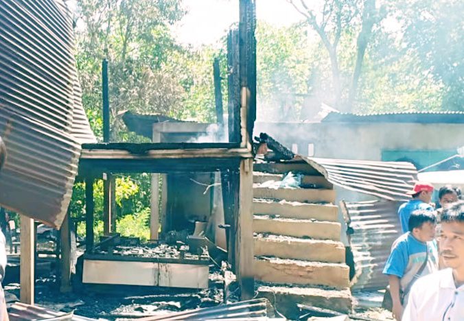 Satu Rumah Warga Rante Ludes Terbakar