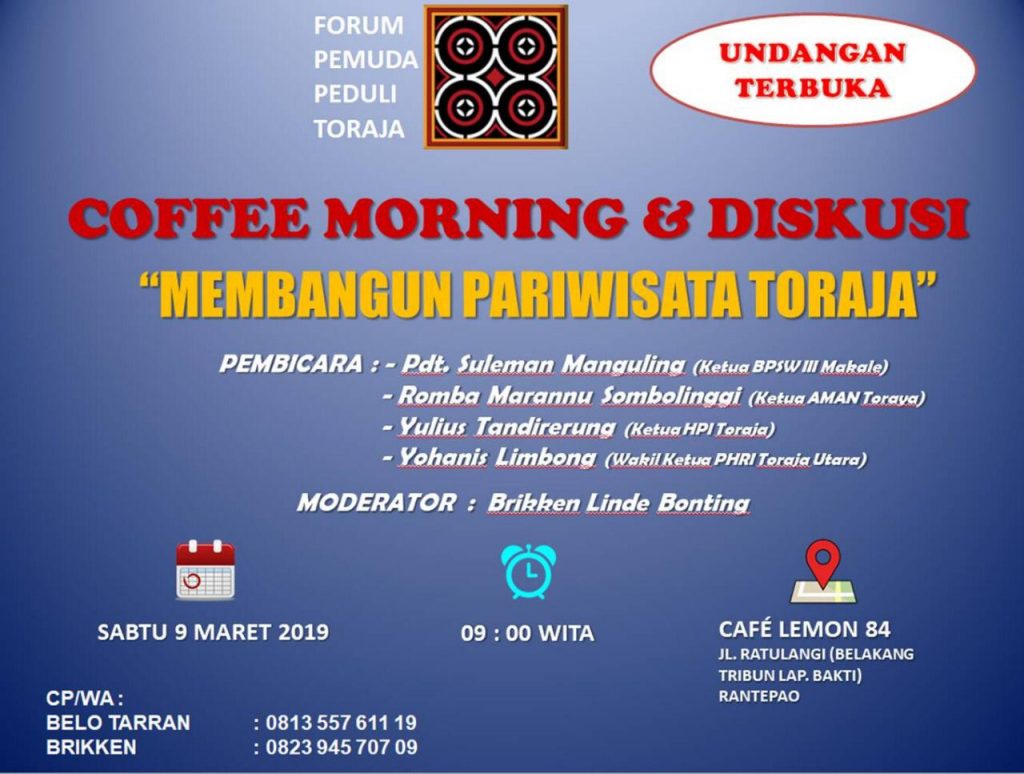Forum Pemuda Peduli Toraja Akan Gelar Diskusi Terkait Pariwisata Toraja 2 Forum Pemuda Peduli Toraja Akan Gelar Diskusi Terkait Pariwisata Toraja