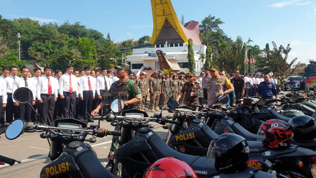 Hadapi Pesta Demokrasi, TNI-Polri Gelar Apel Pengamanan Pemilu 2019
