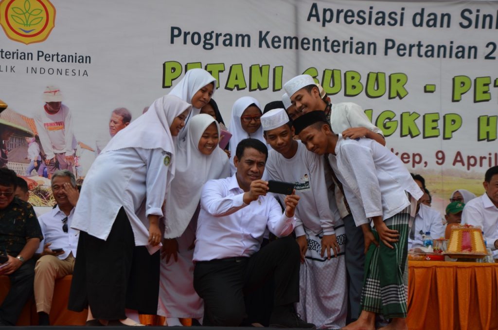 Setelah Bertemu Petani Pangkep, Mentan kunjungi Ponpes  Shohwatul Is’ad