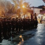 Personil Brimob Turut Amankan Pelaksanaan Pemilu Serentak di Toraja