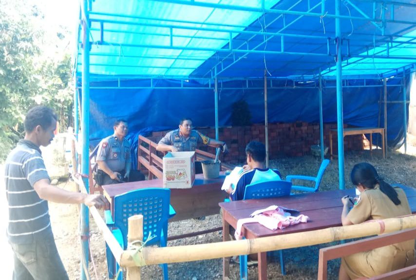 Kapolres Tana Toraja Pantau Persiapan Sejumlah TPS di Toraja Utara
