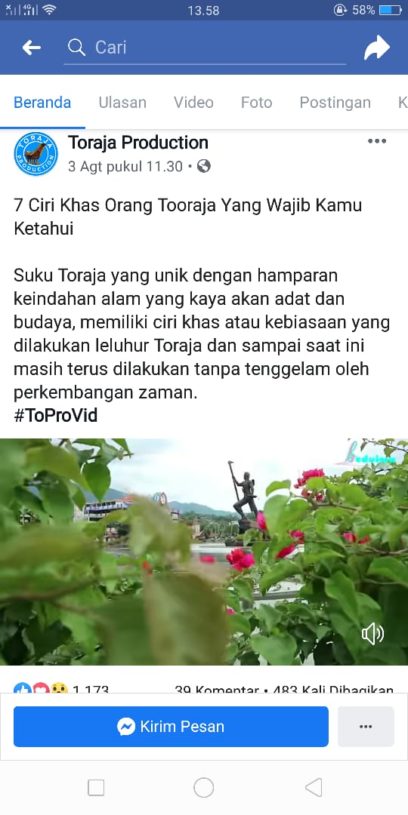 Asal Comot Video Tanpa Izin, Akun FB Toraja Production Dipolisikan 2 Asal Comot Video Tanpa Izin, Akun FB Toraja Production Dipolisikan