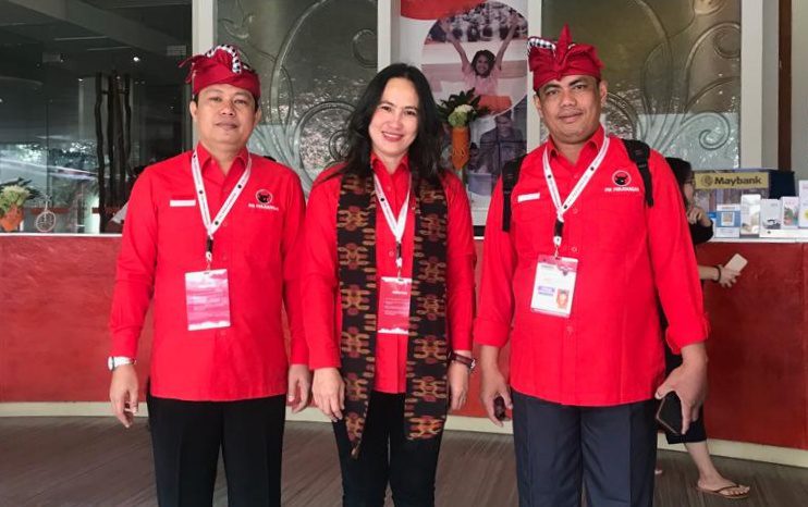 Jajaran Pengurus PDI-P Tana Toraja Hadiri Kongres V di Bali