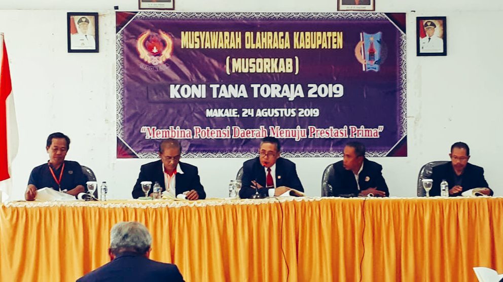 Tidak Hadiri Musorkab Calon Tunggal Ketua KONI Tana Toraja Dinyatakan Gugur