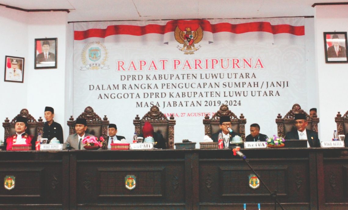 Sah!..  Ini 35 Anggota DPRD Luwu Utara Periode 2019-2024