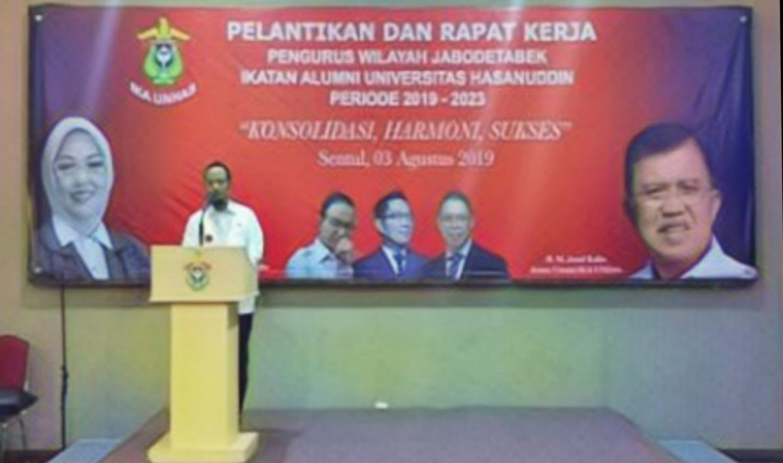 Wagub Harap IKA Unhas Jabodetabek Tetap Menjaga Kebersamaan dan Kekeluargaan