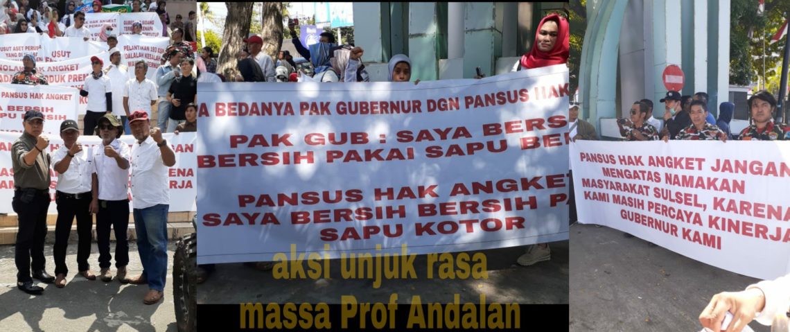 Tolak Hak Angket Massa Prof Andalan Gelar Aksi Demo