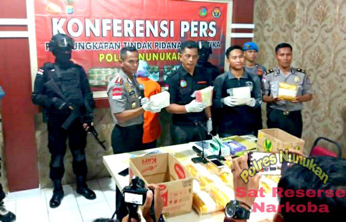 Polres Nunukan Gagalkan Penyelundupan Narkotika Jenis Sabu Ke Parepare