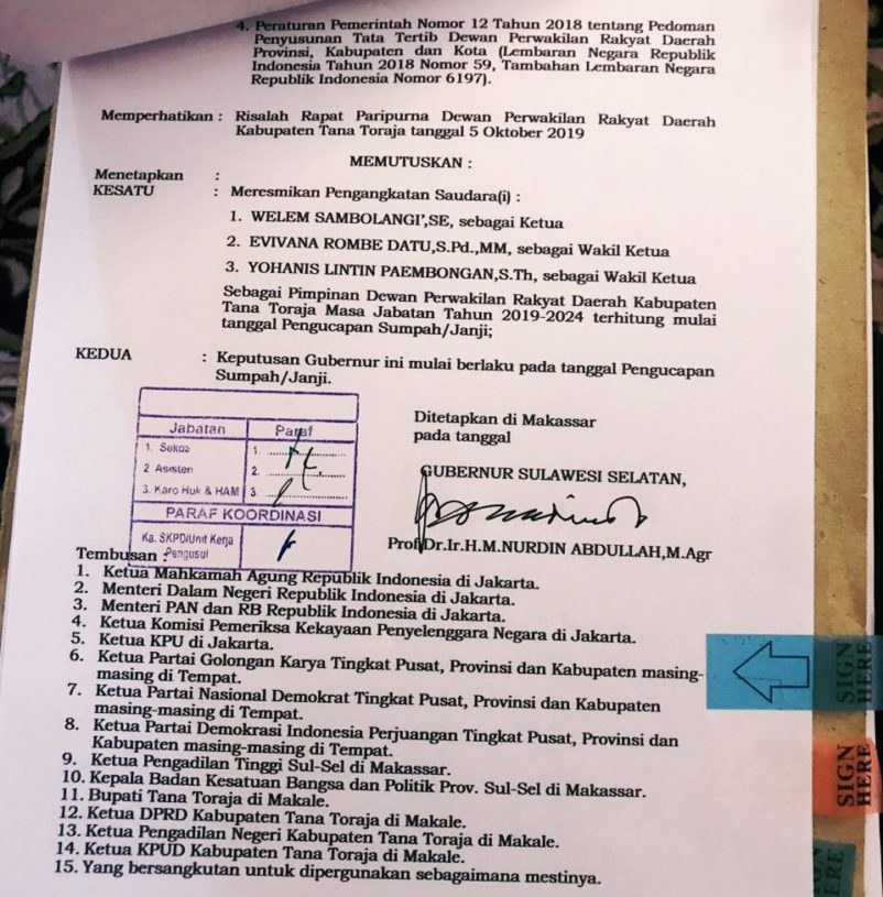 Pimpinan Definitif DPRD Tana Toraja Segera Terbentuk 3 Pimpinan Definitif DPRD Tana Toraja Segera Terbentuk