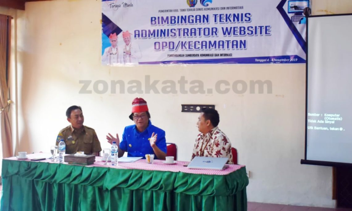 Tingkatkan Mutu Informasi, Diskominfo Tana Toraja Gelar Bimtek Administrator Website Bagi OPD
