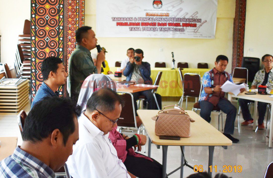 KPU Tana Toraja Sosialisasi Pencalonan Perseorangan Pada Pilkada 2020