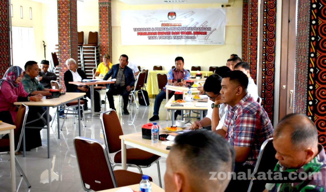 KPU Tana Toraja Sosialisasi Pencalonan Perseorangan Pada Pilkada 2020