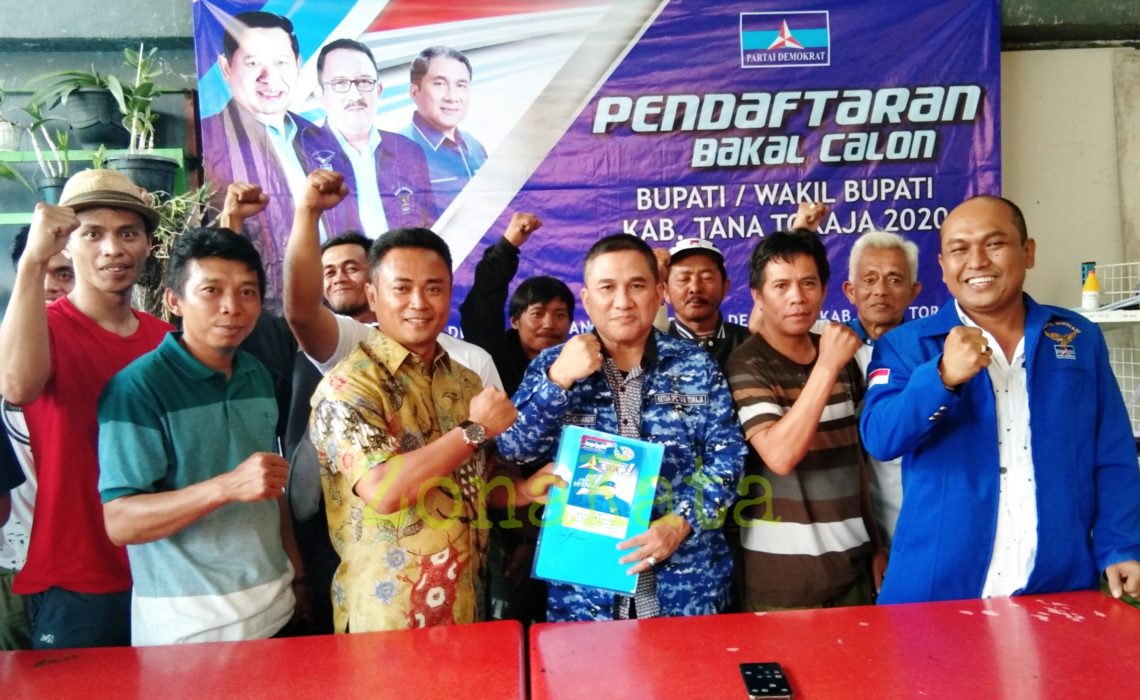 Serius Maju Pilkada Tana Toraja, dr.Rudhy Andi Lolo Kembalikan Formulir ke Partai Demokrat