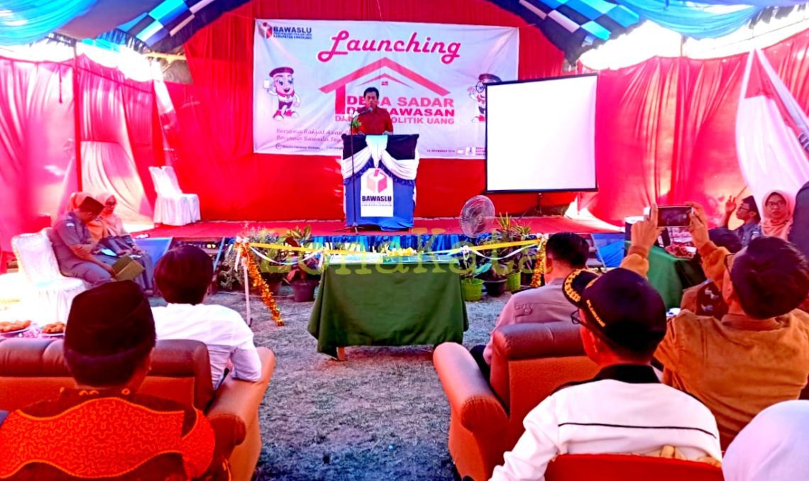 Bawaslu Enrekang Launching Desa Sadar Pengawasan dan Anti Politik Uang