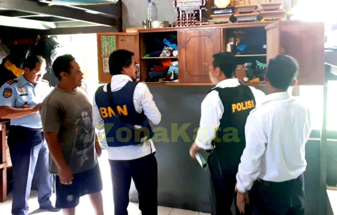 Personil Gabungan Polres dan BNNK Tana Toraja Geledah Rutan Klas II B Makale