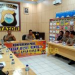 Jelang Akhir Tahun 2019, Kapolres Tana Toraja Gelar Konferensi Pers