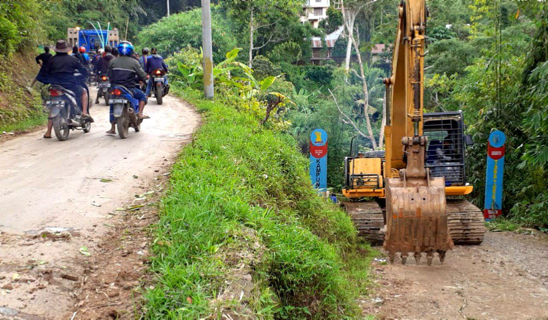 Poros Malimbong-Lemo Menduruk Sudah Bisa di Akses Kendaraan
