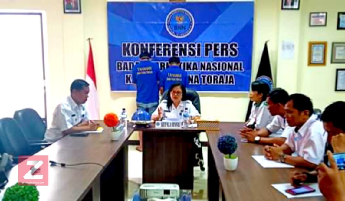 Jadi Kurir Narkoba, Dua Mahasiswa Asal Palopo Ditangkap BNNK Tana Toraja