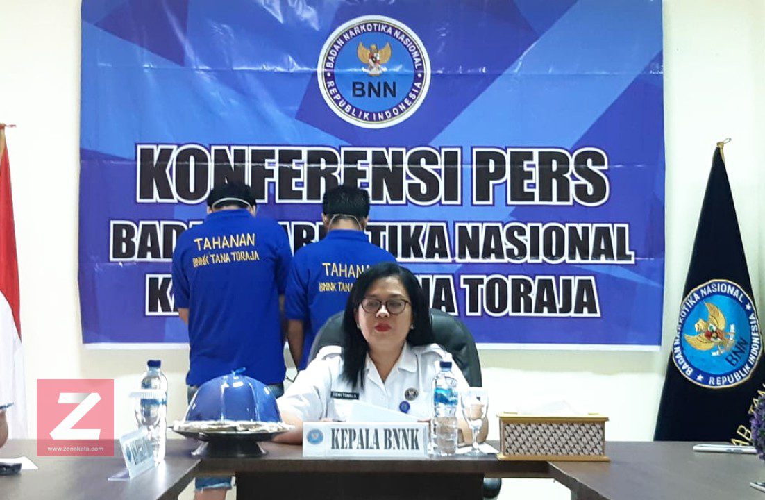 Jadi Kurir Narkoba, Dua Mahasiswa Asal Palopo Ditangkap BNNK Tana Toraja