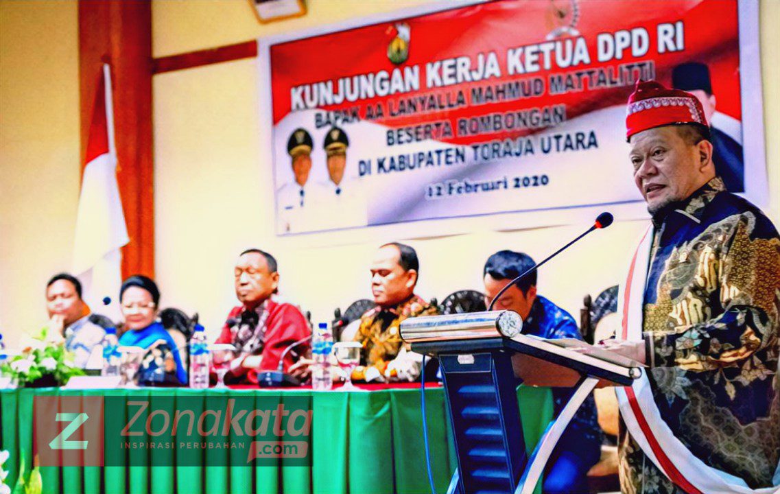 Ketua DPD RI, La Nyala Mattalitti Sambangi Toraja Utara