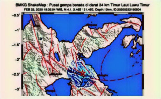 Soroako dan Malili di Guncang Gempa Bumi