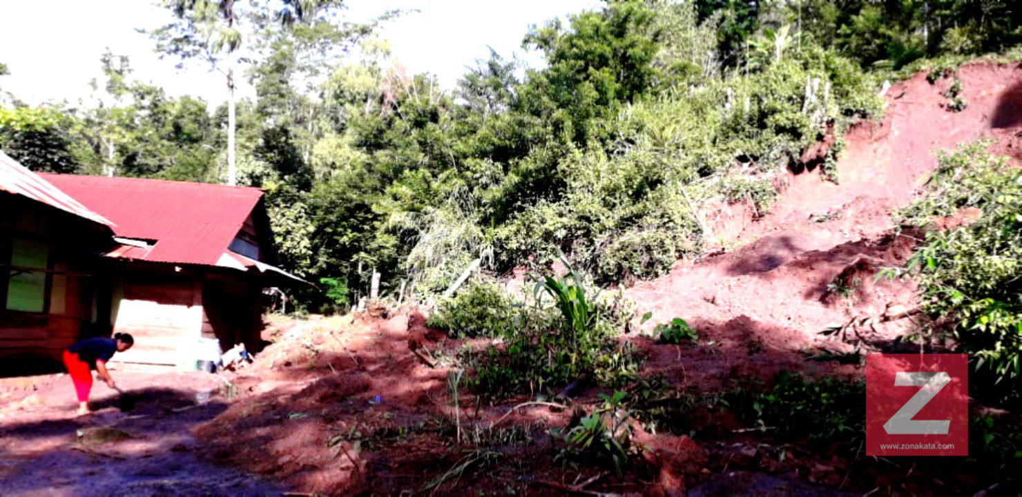 Sejumlah Rumah di Kelurahan Bokin Diterjang Material Longsor