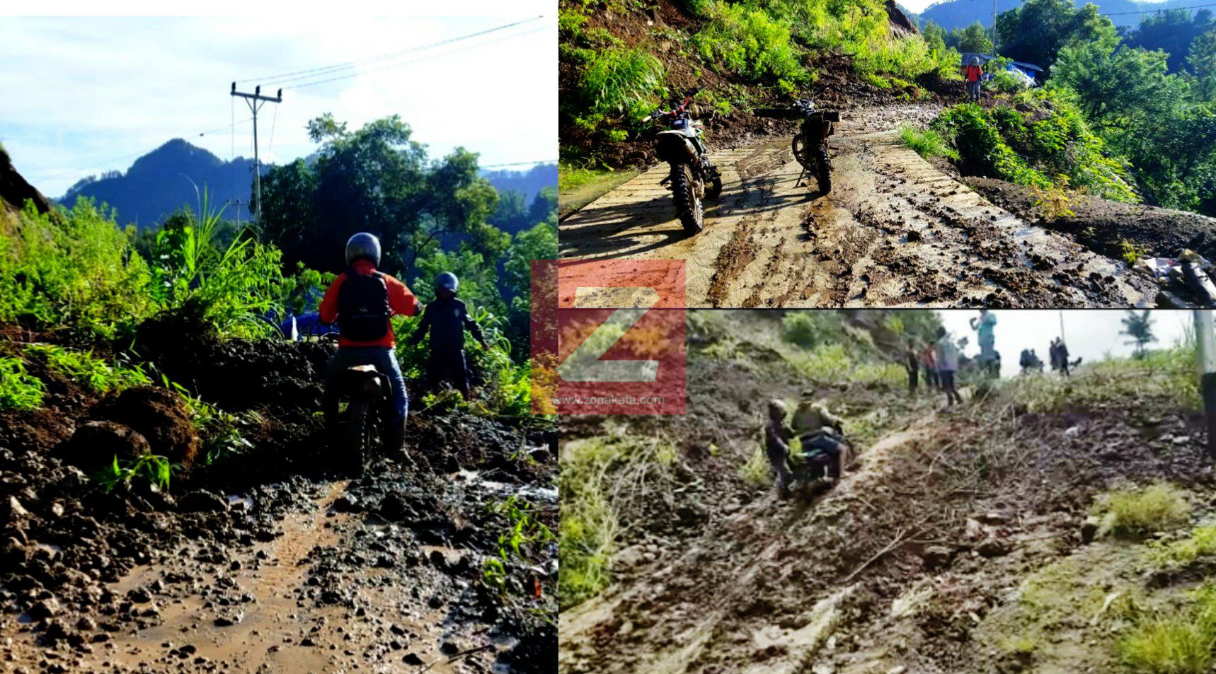 Dikelilingi Longsor, Camat Simbuang Minta Warganya Waspada