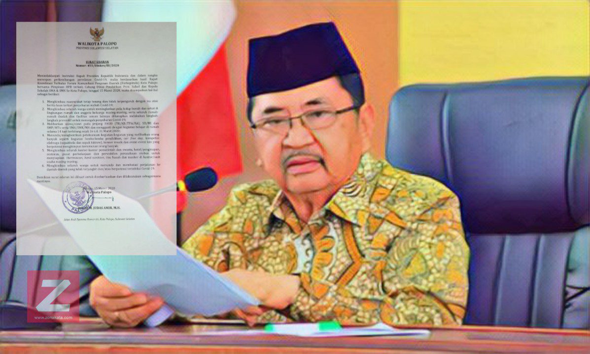 Tangkal Penyebaran Corona, Walikota Palopo Liburkan Sekolah Selama 14 Hari