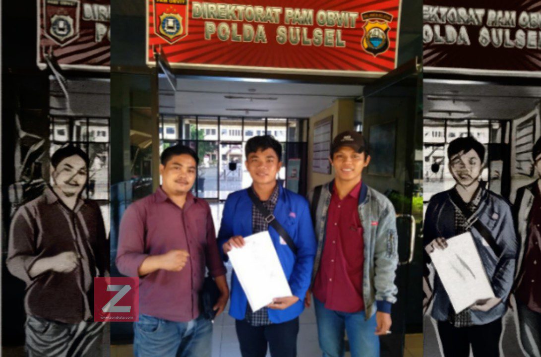 Terkait Adanya Berita Hoax di Medsos, IPPEMSI Makassar Melapor ke Polda Sulsel