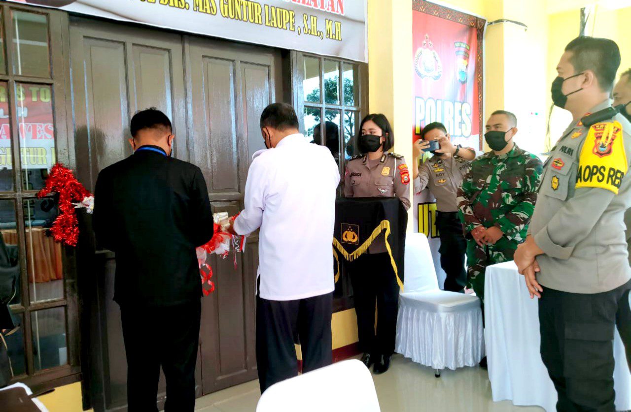Kapolda Resmikan Polres Toraja Utara Melalui Video Conference