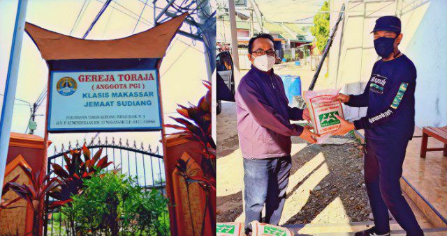 Wagub Salurkan Bantuan ke Gereja Toraja Klasis Makassar Jemaat Sudiang