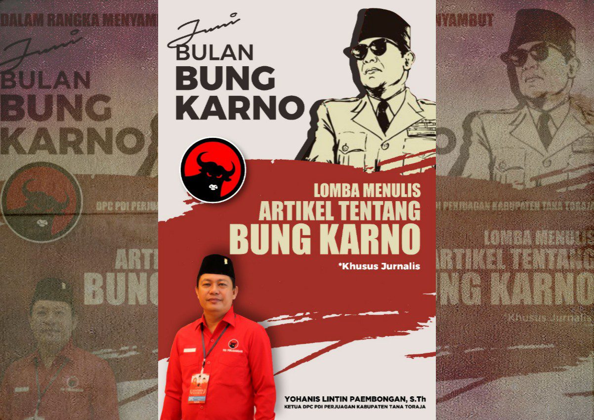 PDI Perjuangan Tana Toraja Gelar Lomba Menulis di Bulan Bung Karno