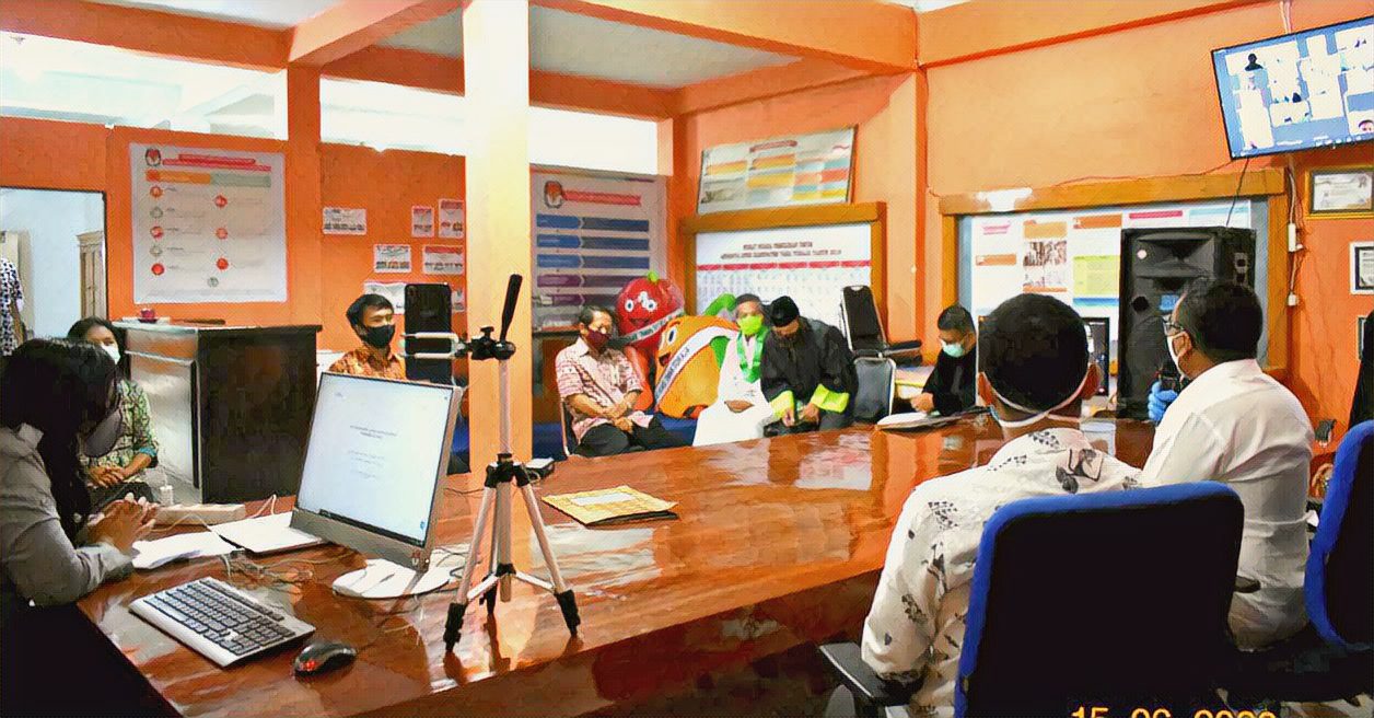 Kendala Jaringan Internet, Tidak Semua Anggota PPS di Tana Toraja Dilantik Secara Virtual