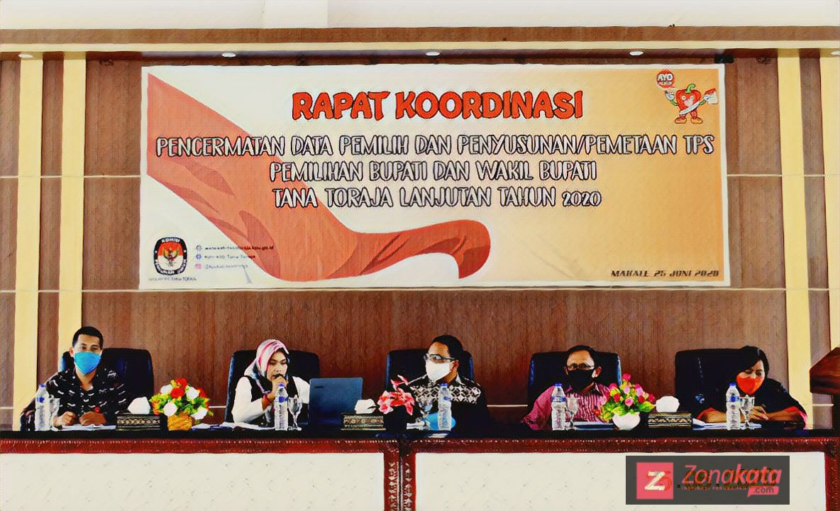 KPU Tana Toraja Gelar Rakor Pencermatan Data Pemilih