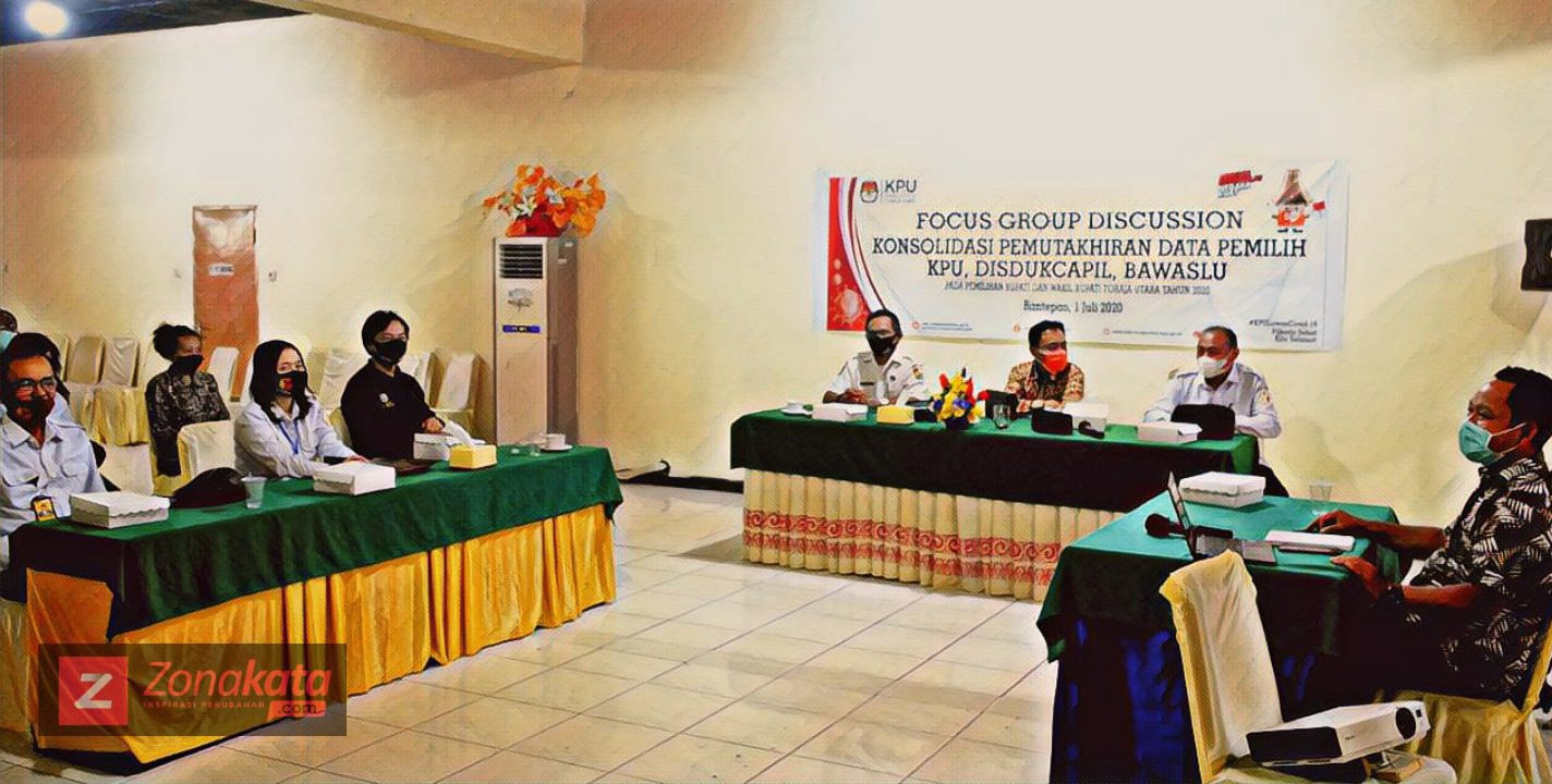 KPU Toraja Utara Gelar FGD Pemuktahiran Data Pemilih pada Pilkada 2020 1 KPU Toraja Utara Gelar FGD Pemuktahiran Data Pemilih pada Pilkada 2020