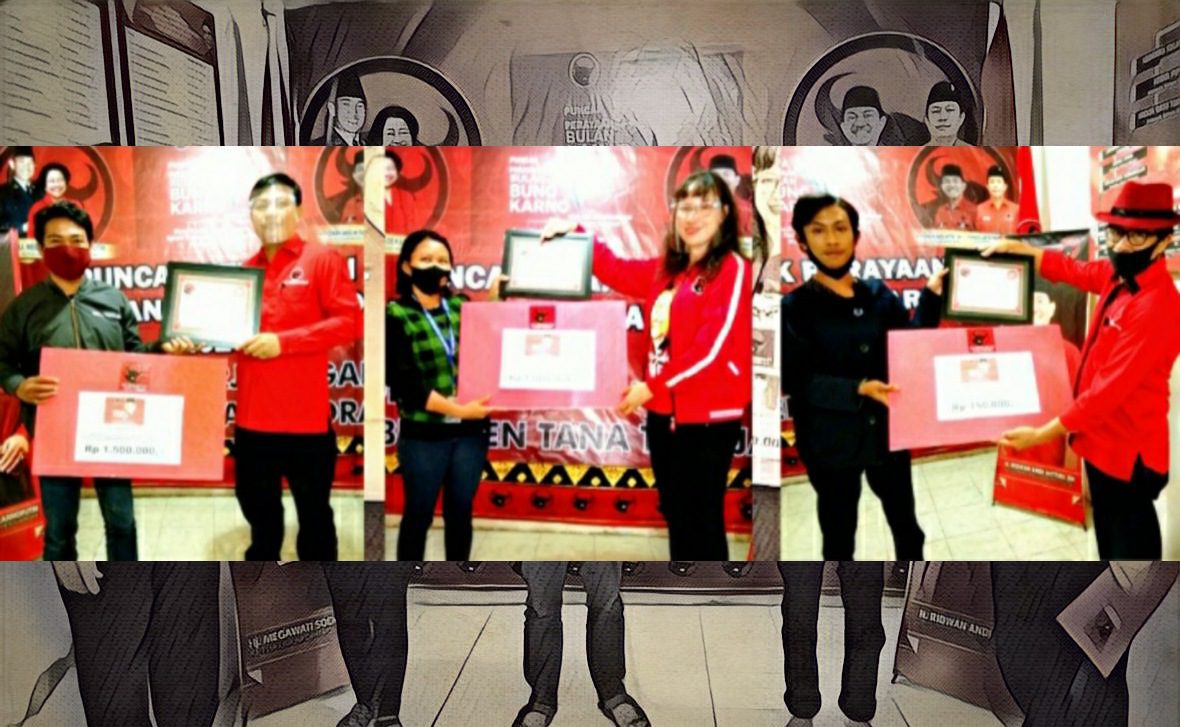 DPC PDIP Tana Toraja Umumkan Pemenang Lomba Menulis Artikel di Bulan Bung Karno