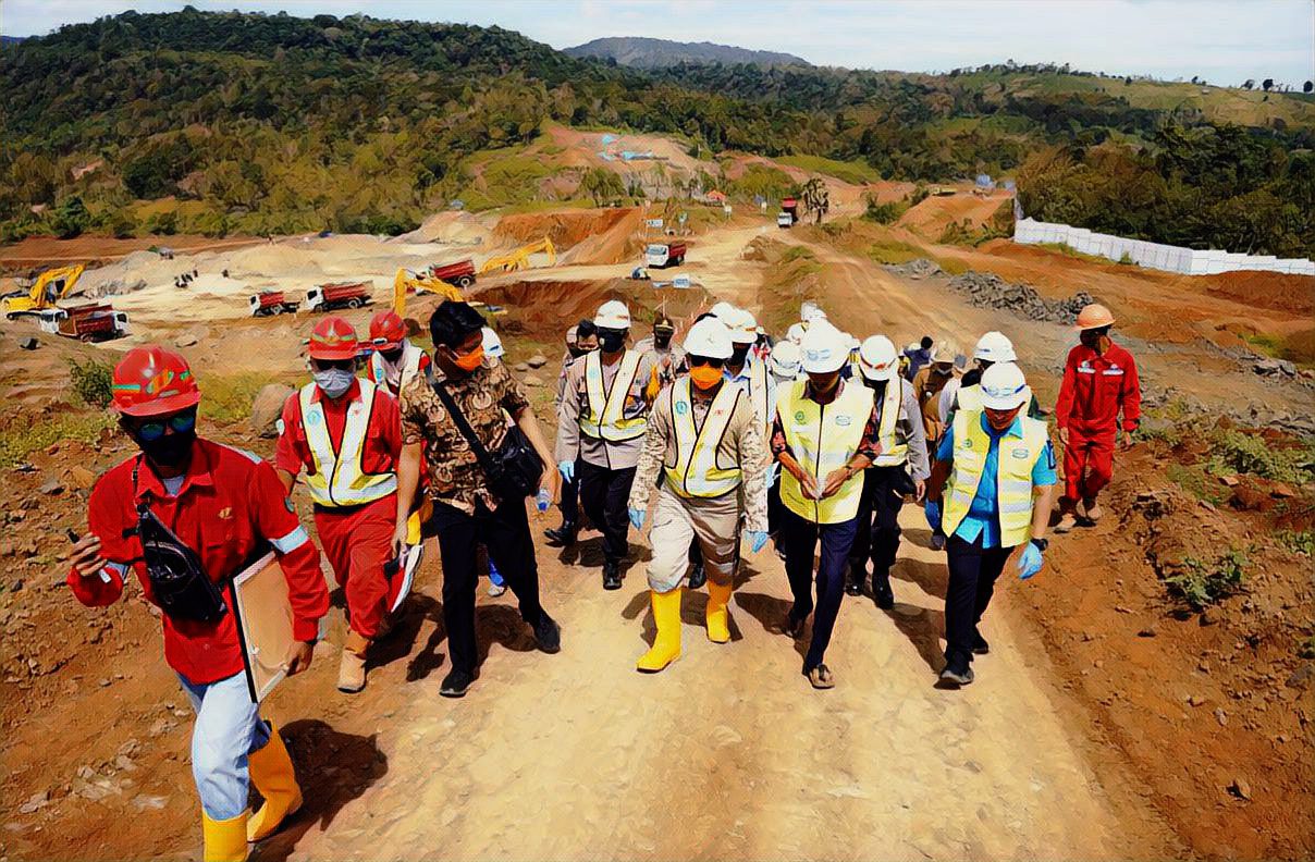 Didampingi Wabup Takalar, Wagub Sulsel Tinjau Proyek Bendungan Pamukkulu