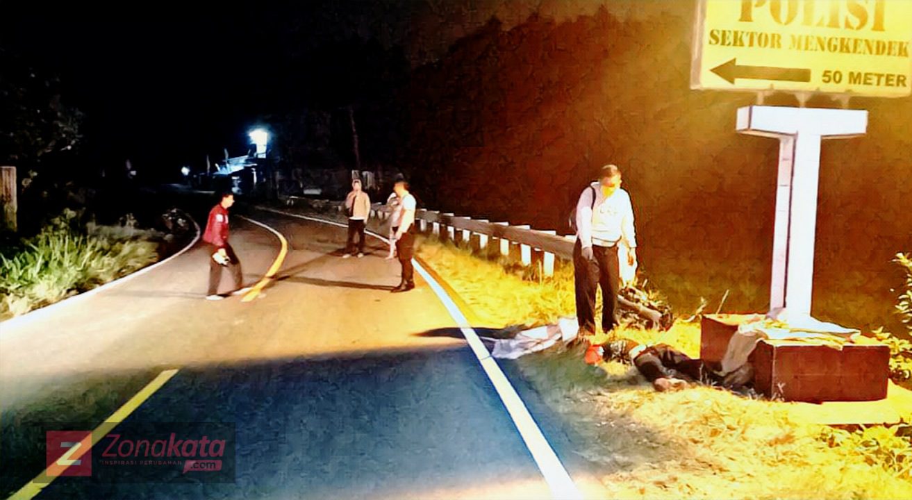 Kecelakaan Tunggal, Pengendara Tanpa Identitas Tewas di Tempat