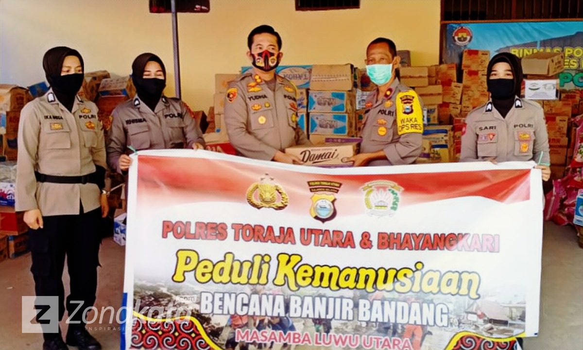 Kapolres Toraja Utara Salurkan Bantuan Untuk Korban Bencana Alam di Masamba 1 Kapolres Toraja Utara Salurkan Bantuan Untuk Korban Bencana Alam di Masamba