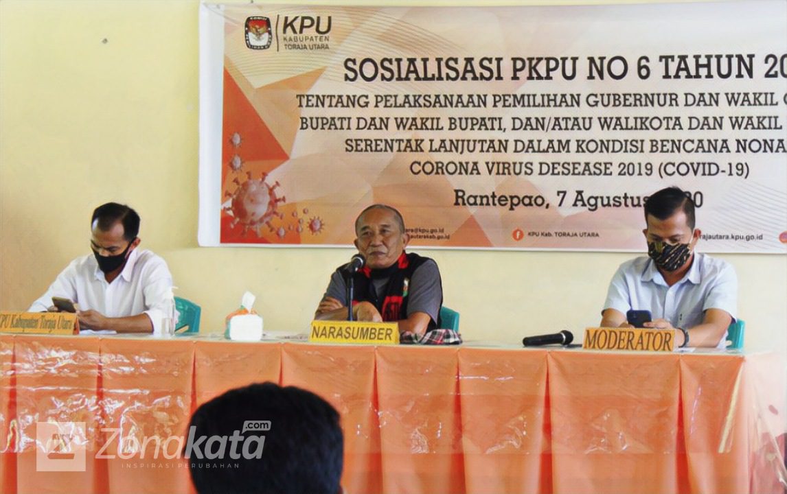 Sosialisasikan PKPU No 6 Tahun 2020, KPU Toraja Utara Hadirkan Stakeholder Terkait 1 Sosialisasikan PKPU No 6 Tahun 2020, KPU Toraja Utara Hadirkan Stakeholder Terkait