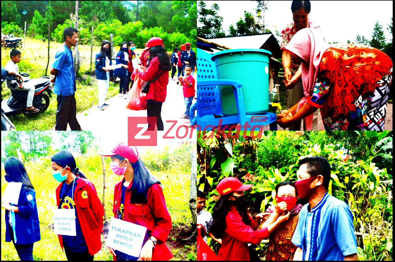 Adaptasi New Normal, Mahasiswa KKN UKI Toraja dan IAKN Edukasi Warga