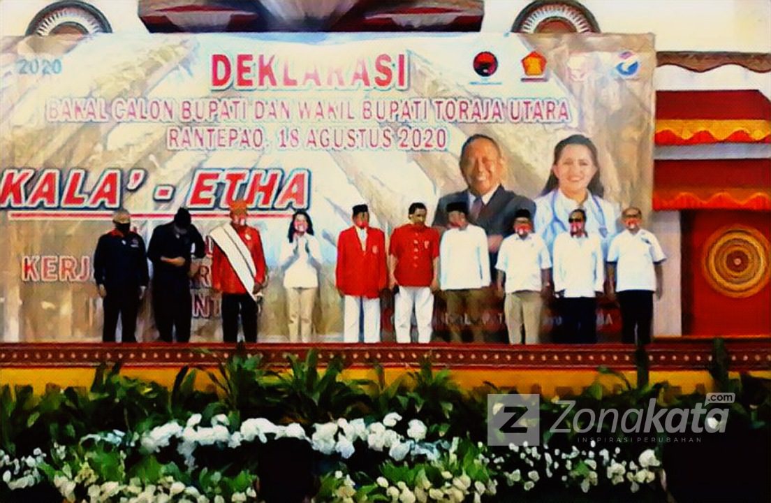 Di Usung Empat Parpol, Kalatiku-Etha Deklarasi Secara Virtual dan Live Streaming