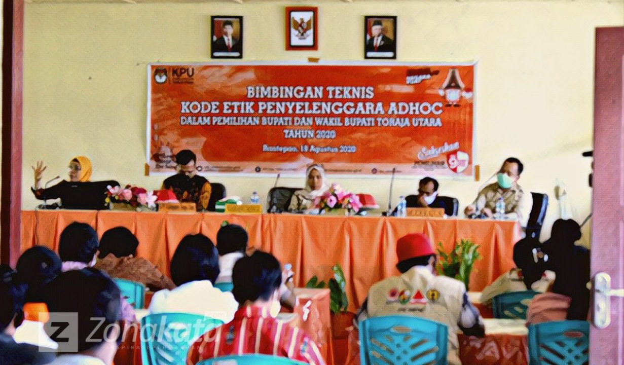 Agar Terhindar Dari Pelanggaran Pemilu, KPU Toraja Utara Bimtek PPK Terkait Kode Etik