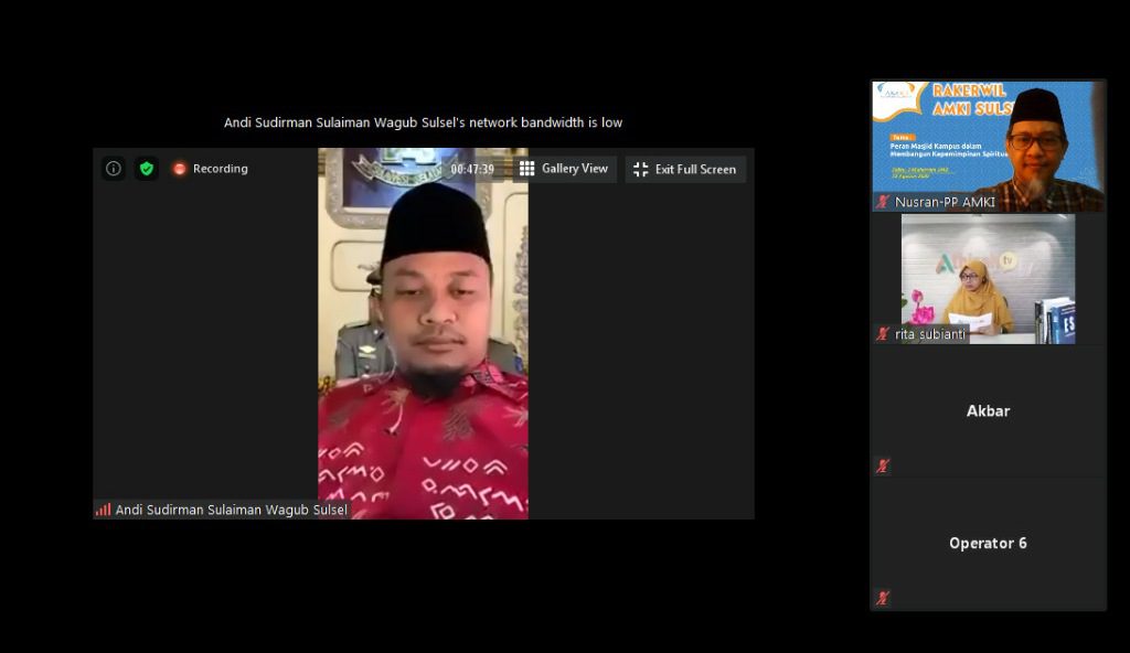 Buka Webinar AMKI, Ini Pesan Wagub Sulsel