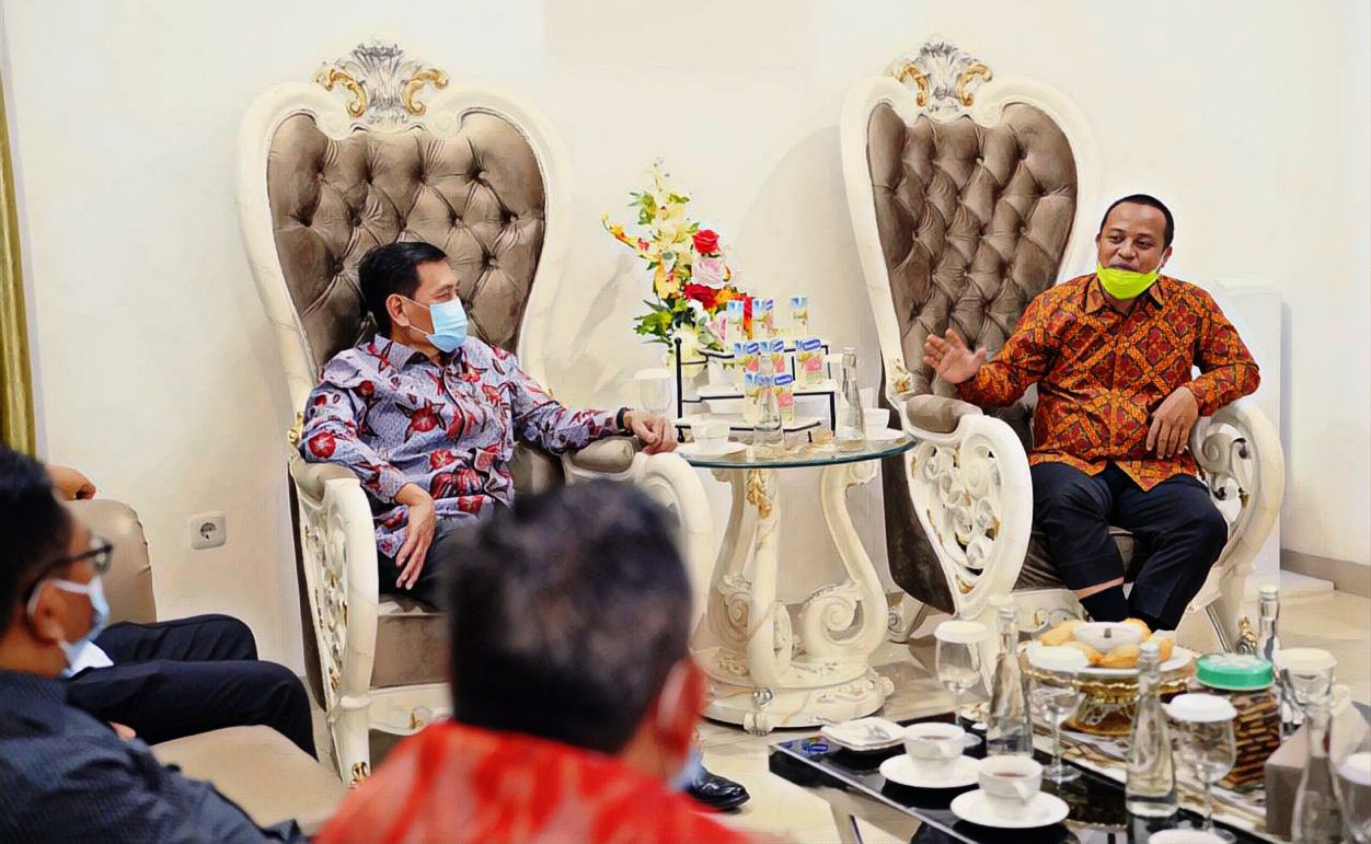 Sambangi Kediaman Wagub Sulsel, Dirjen HAM Bahas Konsep Lapas Alam Terbuka