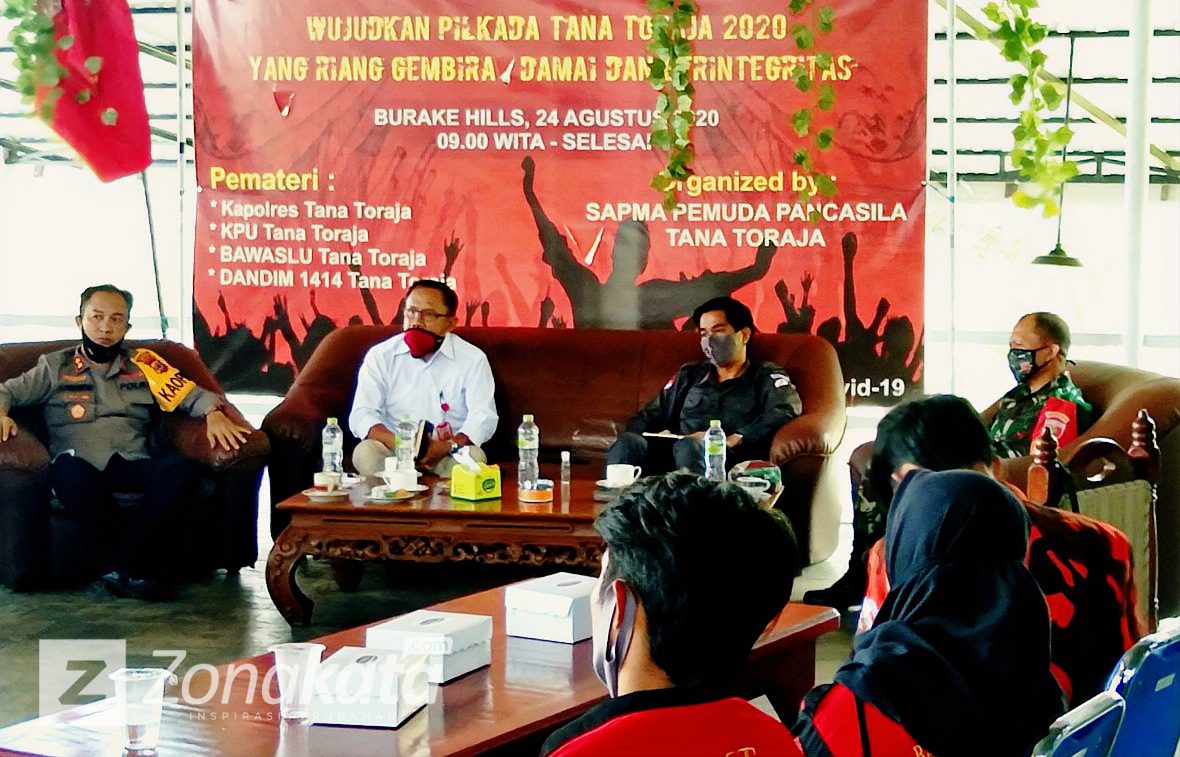 Ketua SAPMA PP Tana Toraja: Pemuda Harus Ikut Berperan Menciptakan Pilkada Damai