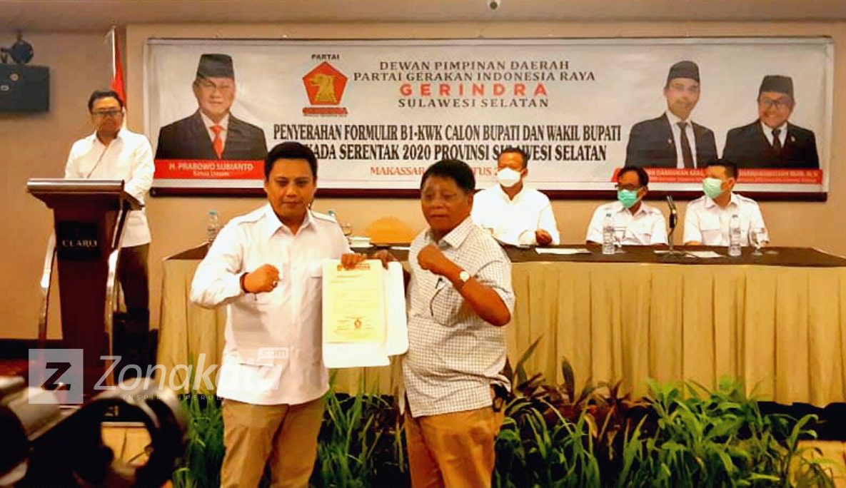 Theo-Zadrak Resmi Diusung Gerindra di Pilkada Tana Toraja
