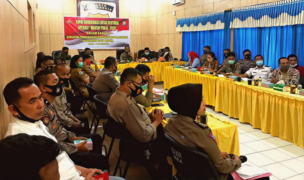 Polres Tana Toraja Gelar Rakor Kesiapan Pengamanan Pilkada